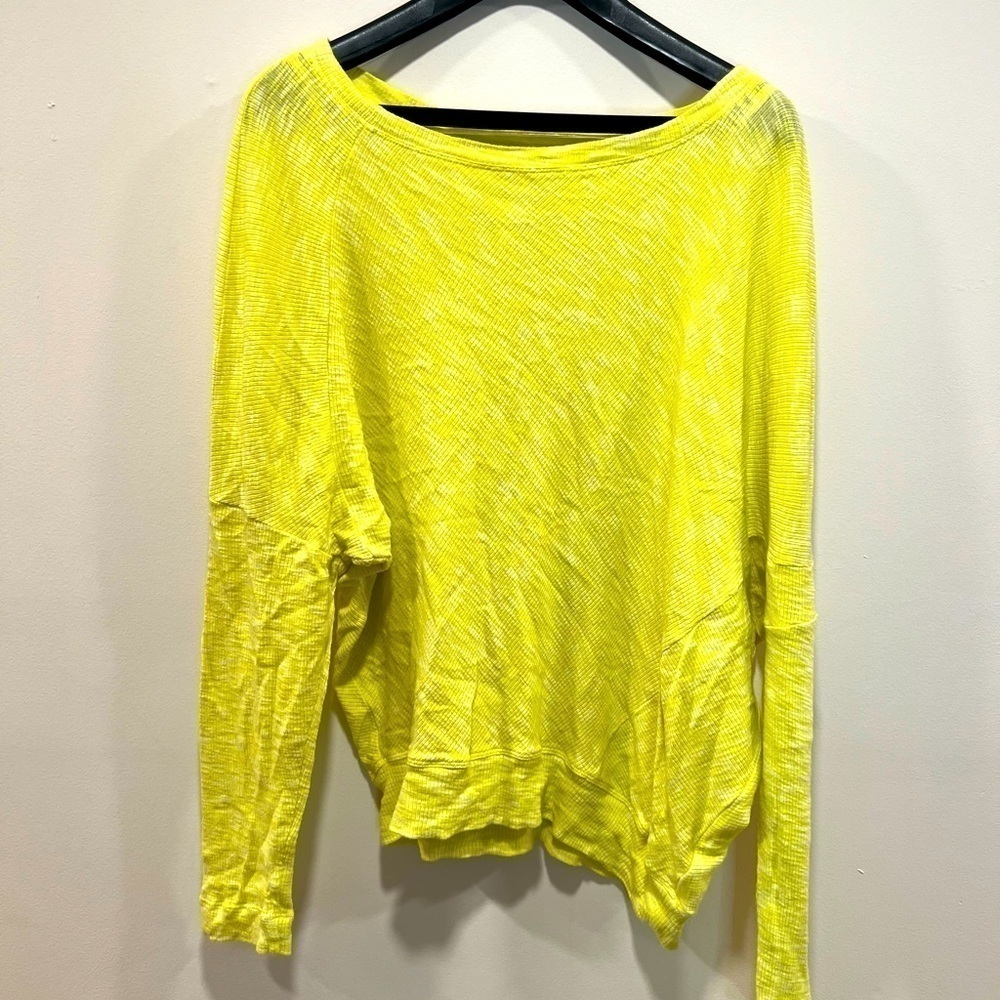 Anthropologie Damiana Slouchy Pullover Lime Size M Casual Lounge Comfy Spring - Picture 7 of 10
